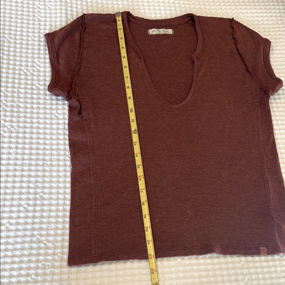 We The Free Women's Size Large Brown T-Shirt - Picture 3 of 14